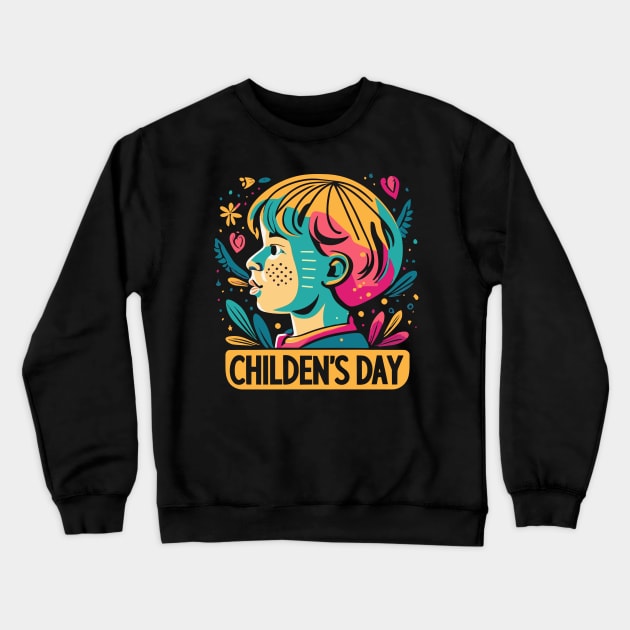 Children's Day Crewneck Sweatshirt by nefuku
